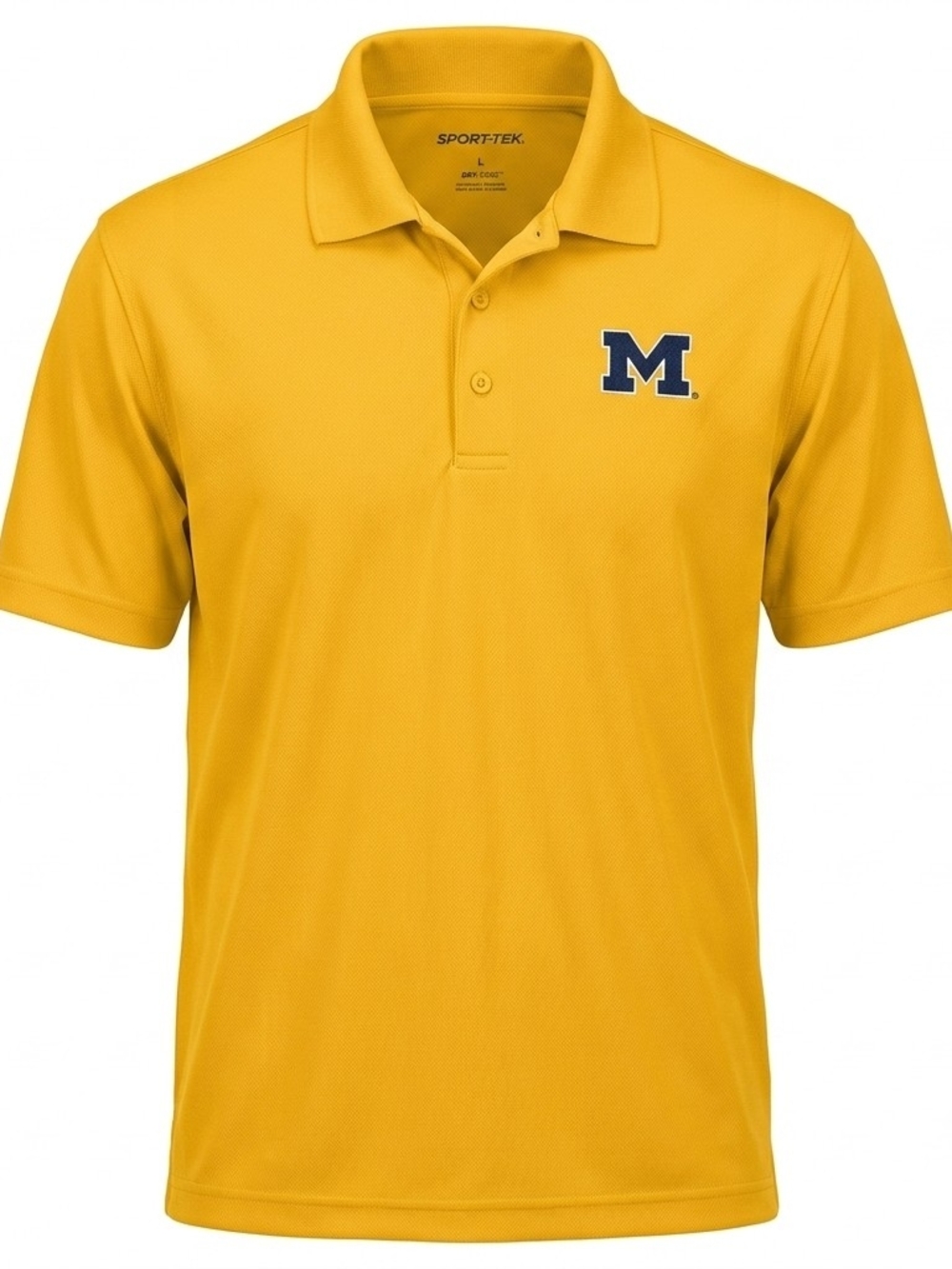 Sport-Tek‎ Michigan Wolverines Men's Polo Shirt Yellow Gold - Size L